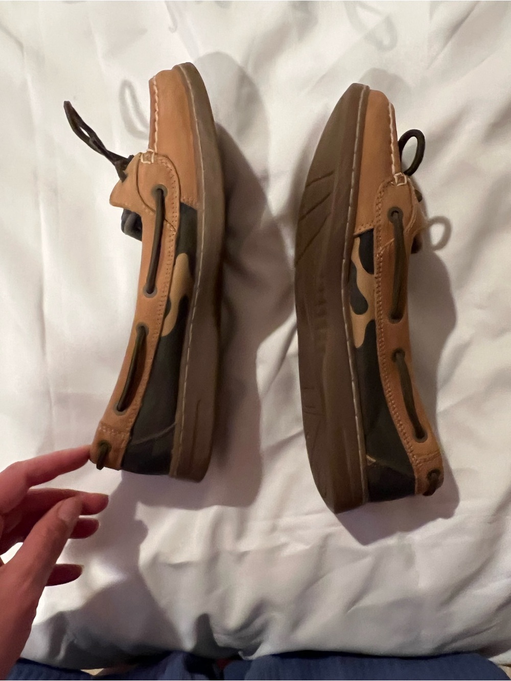 Sperry Top-sider Women's Size 8.5 Angelfish Boat Shoes Camo Tan - Picture 9 of 11